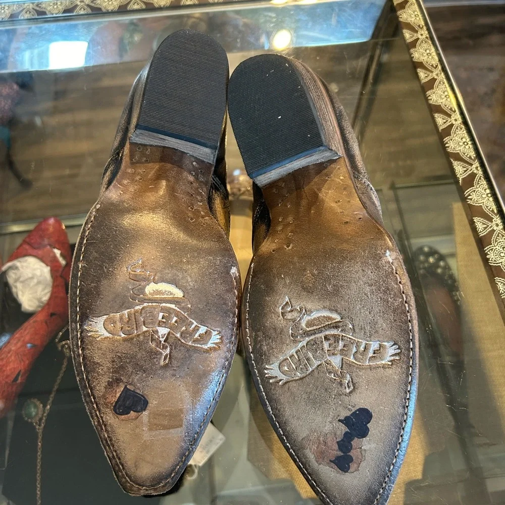 Freebird Metallic Ankle Booties - Picture 5 of 10